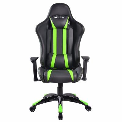 China Executive Chair High Back Green Reclining Set Racing Chair With 5 Wheels Adjustable Seat Height And Armrest Height for sale