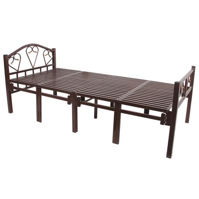 China Single Bed Powder Coating Metal Bed for sale