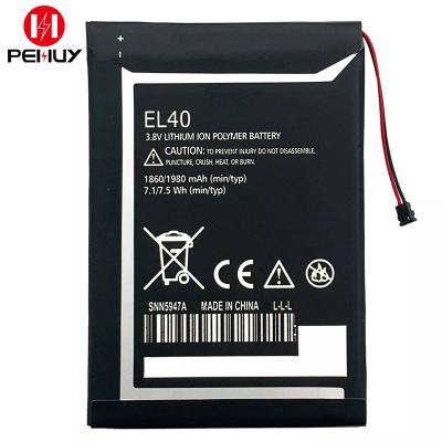 China EL40 1860mAh Digital Cell Phone Lithium Ion Mobile Phone Batteries AC For XT1019 XT830C XT1021 Motorola Battery for sale