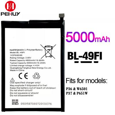 China BL-49FI 5000mAh 3.8v digital cell phone lithium ion mobile phone batteries AC for itel P36 P37 battery for sale