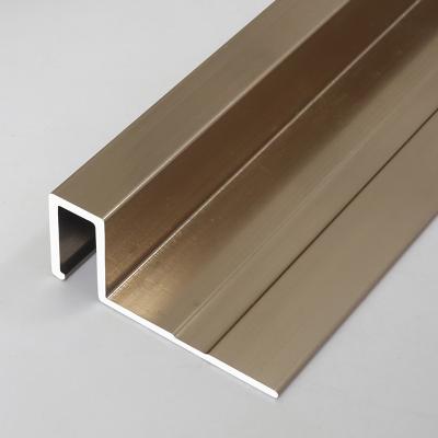 China 12mm Modern Bathroom Bath Tiles Strip Edging Corners Trim Aluminum Metal Profile Wall Ceramic Tile Edge Tile Trim for sale