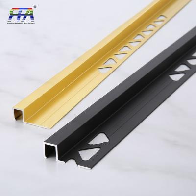 China Wholesale High Quality Modern Brass Trim Tile Edge Trim Tile Aluminum Double Sided Trim Tiles Accessories for sale