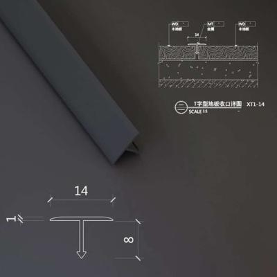 China Modern Aluminum T Mount Door Bar Edge for sale