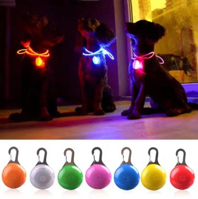 China Puppy LED Flashing Pet Collar Necklace Buckle Night Flashing Safety Lights For Dogs for sale