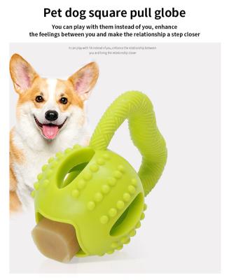 China TPR Pet Toys Interactive Training Toys Leaky Food Toy Comfort Dog Chew Ball for sale