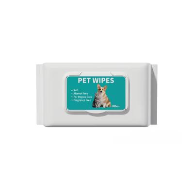 China OEM ODM Soft Pet Wet Wipes For Cleaning Dogs Paw Face Eye for sale