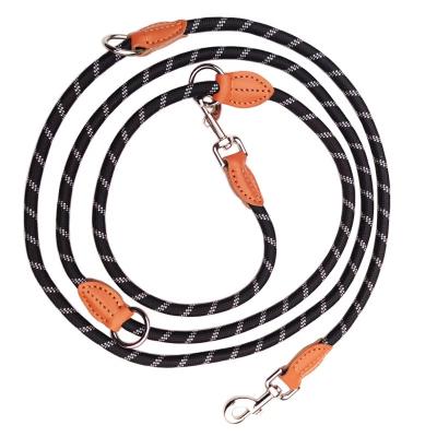 China Heavy Duty Nylon Pet Leash Hands Free Reflective Rope Dog Leash With Adjustable Waist Belt for sale