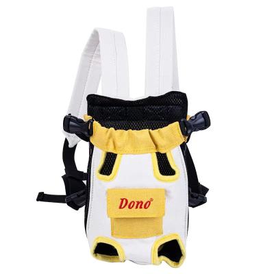 China Portable Pet Carrier Bag Ventilated Breathable Washable Dog Front Carrier Backpack for sale