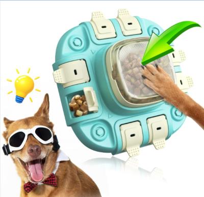 China Multi Functional Hidden Food Leakage Dog Puzzle Slow Feeder Dog Toy for sale