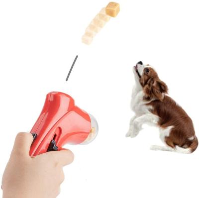 China Creative Mini Dog Snack Launcher Interactive Pet Food Catapult Jump Training Tools for sale