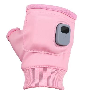 China Washable Waterproof Heated Gloves Hand Warmer USB Rechargeable Half Finger Touch Screen Gloves for sale