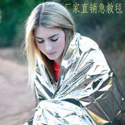 China Outdoor First Aid Rescue Kit Windproof Emergency Survival Foil Blanket Folding Thermal Blanket Wrap for sale