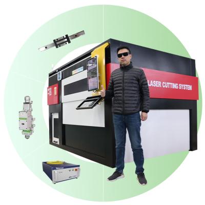 China 500w 1000w 2000w 4000w 6000w Full-enclosed laser cutting machine fiber laser cutting machine for metal metal fiber laser cutting machine for sale