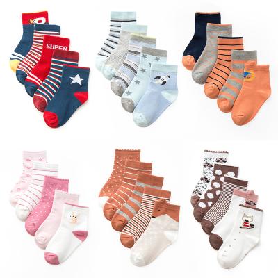 China New spring and autumn cartoon children's viable socks combed cotton boys and girls socks baby socks for sale