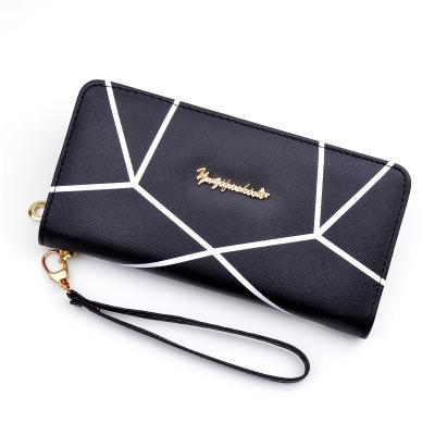 China No Korean Students New Ladies Wallet Long Zipper Wallet Shapes Large Capacity Change Mobile Phone Bag for sale