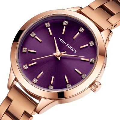 China FOCUS 0367 Waterproof MINI Women's Quartz Watch Crystal Dial Lady Simple Elegant Fashion Stainless Steel Strap Wristwatch Luxury Female for sale