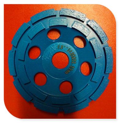 China 4 Inch 100mm Double Row Diamond Cup Wheel For Marble / Masonry / Flagstone for sale