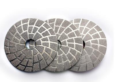 China 4 Inch Vacuum Brazed Diamond Tools Stone Polishing Pads OEM / ODM Available for sale