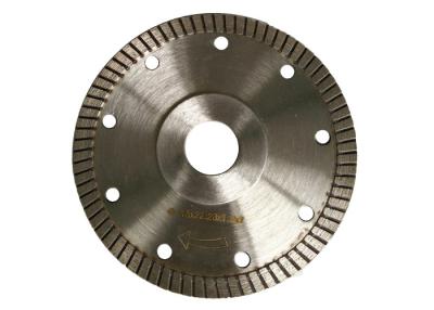 China Super Thin 115mm Tile Cutting Disc , Turbo Rim Diamond Blade Smooth Cutting for sale