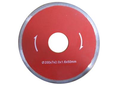 China Ceramic Tile Cutting Disc / 7 Continuous Rim Diamond Blade For Cutting Glass Tile for sale