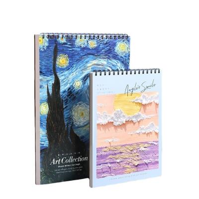 China Custom Art Student Hardcover High Quality Adult Drawing Sketch Book A4 Hardcover Watercolor Sketchbook for sale