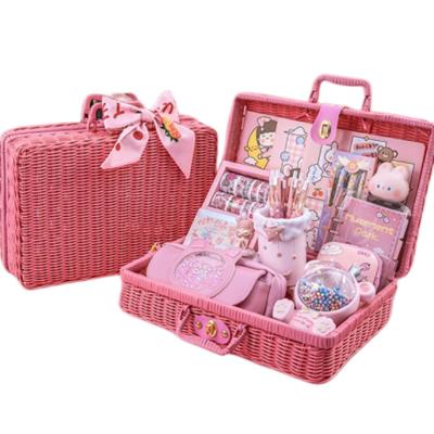 China Gift Diary 22PCS INS Style School Home Stationery Gift Kit Desktop Supplies Set DIY Hand Account Making Tools Stationery Set for sale