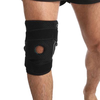 China Adjustable support and stability silicone knee pads suitable for sprains, running, rising, and aerial shooting knee pads for sale