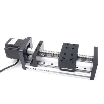 China 500mm GX80 1610 Series Linear Travel 500mm CNC Router Guide Rail Ball Screw Sliding Table for sale