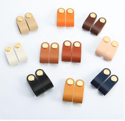 China Stipe Furniture Hardware Factory Direct Wholesale Leather Knob Contemporary/Modern/Minimalist Handle Brass Sideboard Knobs Spill Kitchen for sale