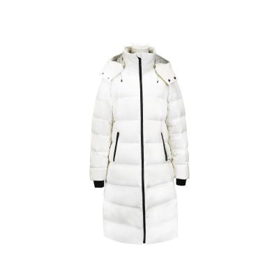 China Waterproof High-end Long Coats Goose Down Jacket Women Winter OEM lady jackets winter for sale