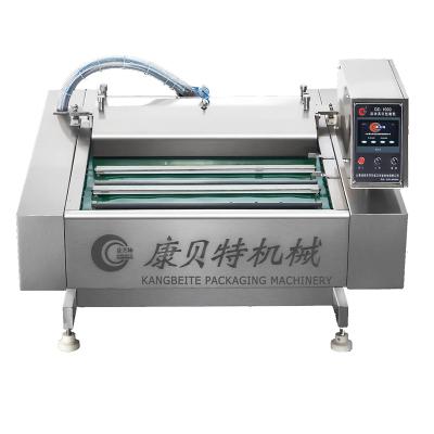 China Food Belt Type Continuous Vacuum Bag Sealing Machine Vacuum Packing Machine for sale