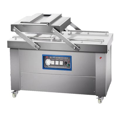 China Food double chamber vacuum packing machine vacuum bag sealer DZ600 with ZD100 vacuum p ump for sale