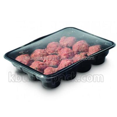 China Food Meatballs Packaging Machine For MAP Modified Atmosphere Nitrogen Packing Filling Tray Sealer for sale