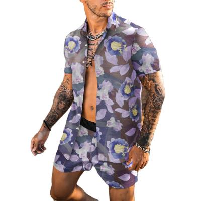 China Promotional Good Quality Custom Made Short Sleeve Hawaiian Shirts Anti Shrink Beach Printed Shirt For Men for sale