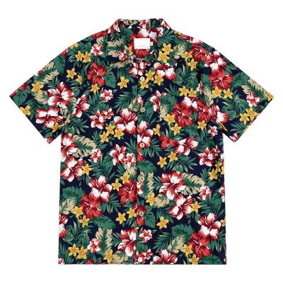 China New Arrival Custom Made Shorts Anti Shrink Sheaths PRINT Bottom Floral Beach Hawaiian Shirts For Men for sale