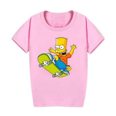 China 100% Custom Quality Factory Printing Kids T-shirt Cotton Breathable Custom Multicolored Comfortable Short Sleeve T-shirt for sale