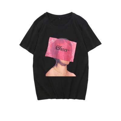 China Oversized Women's T-shirt Sweat Girl Cute Ladies Cute Crewneck Anti-Wrinkle High Fashion Printing Graphics T-shirt for sale