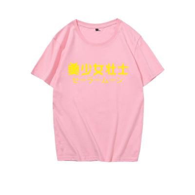 China Anti-wrinkle in the ctock printing cute cheap high quality short sleeves women's new style T-shirt T-shirt for sale