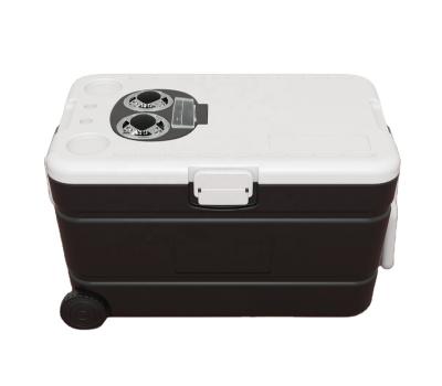 China Large waterproof portable camping plastic marine 60l large speaker can fish ice beer cool cooler box for sale