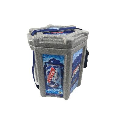 China Waterproof Styrofoam Collection PPE Beverage Beer Soda Box Cooler Cooler for sale