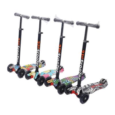 China Adjustable PU Children 3 Wheels Led Scooter Baby Kids Lightweight Scooter for sale