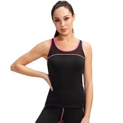 China Color Breathable Running Mesh Collision Fitness Vest Yoga Ladies Ladies Tights Stretch Quick Dry Vest for sale