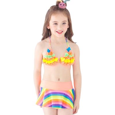 China Lovely Style Breathable Bikini Swimsuit For Kids for sale