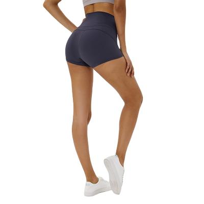 China Breathable women yoga shorts gym shorts high waist booty lift crack! crack! ruched butt sports lifting short pants for sale