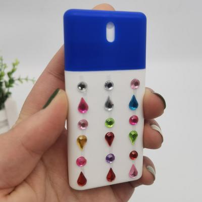 China New Style 20ml 20ml Plastic Credit Card Perfume Alcohol Spray Cosmetic Pouch Bottle For Hand Sanitizer Sprayer for sale