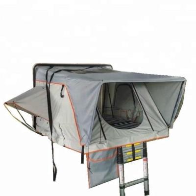 China Extended Type Fashion Design Side Opening 4 Person Hard Shell Auto Roof Top Tent For Outdoor Camping for sale