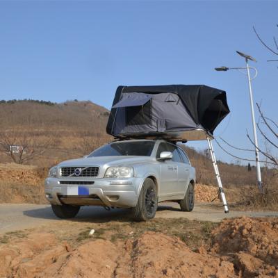 China Extended Type 3-4 Person 4x4 Truck Auto SUV Car Outdoor Fiberglass Hard Shell Roof Top Tent For Camping for sale