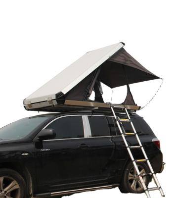 China Straight Brace Type 2021 New Design Outdoor Camping Clamshell Triangle SUV Car Aluminum Roof Top Tent For Sale for sale