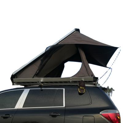 China Straight Tie Type Outdoor SUV Jeep Truck Car Camping Aluminum Shell Roof Top Hard Tent For Sale for sale