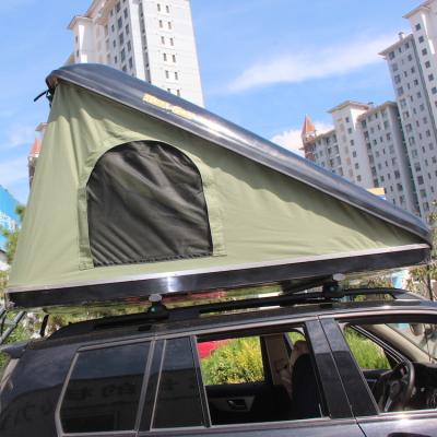 China Straight Bracing Type Waterproof Triangle Shell Roof Top Tent Pop Up 4wd Tough For Outdoor Camping for sale